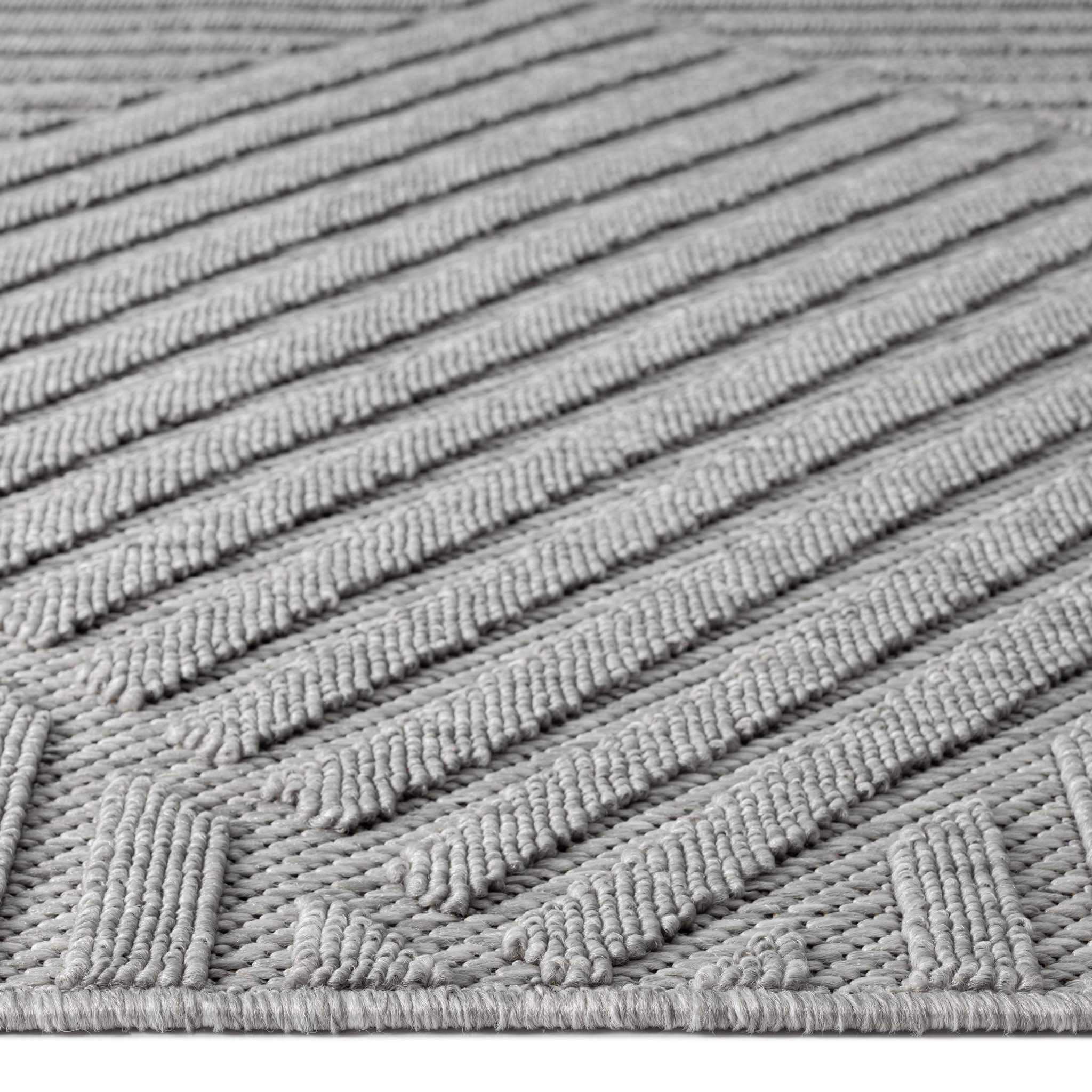 Alpha Outdoor Rug - Light Grey - 200x290