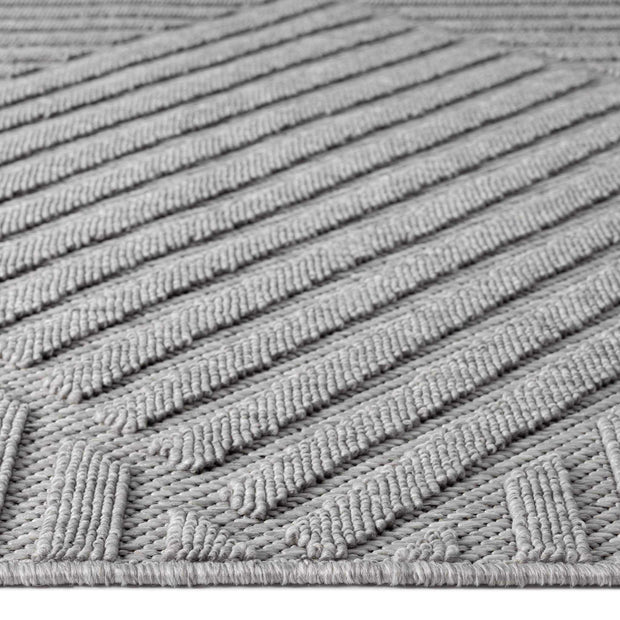 light grey outdoor rug