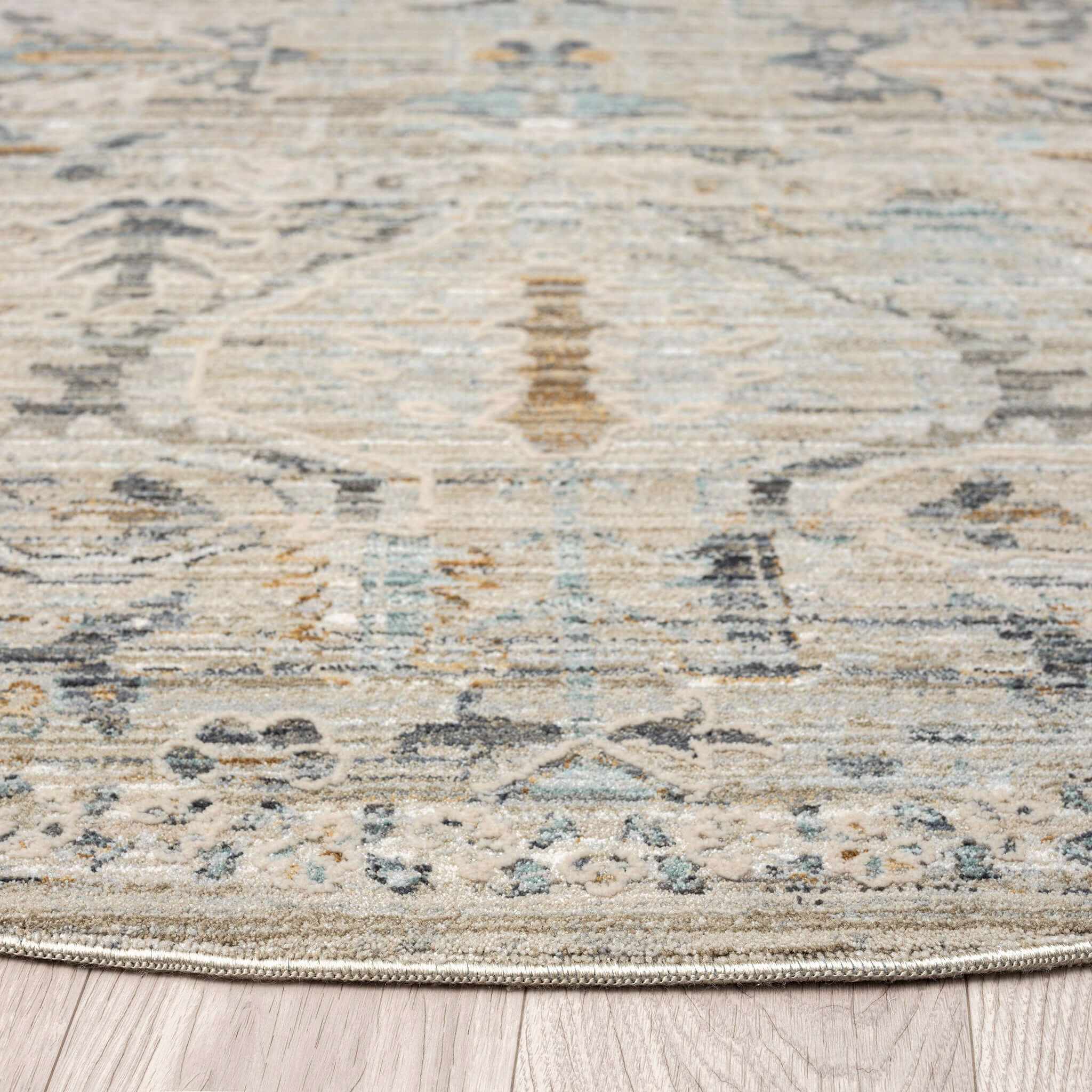 Aubre Contemporary Living Area Rug - Taupe - 200x290