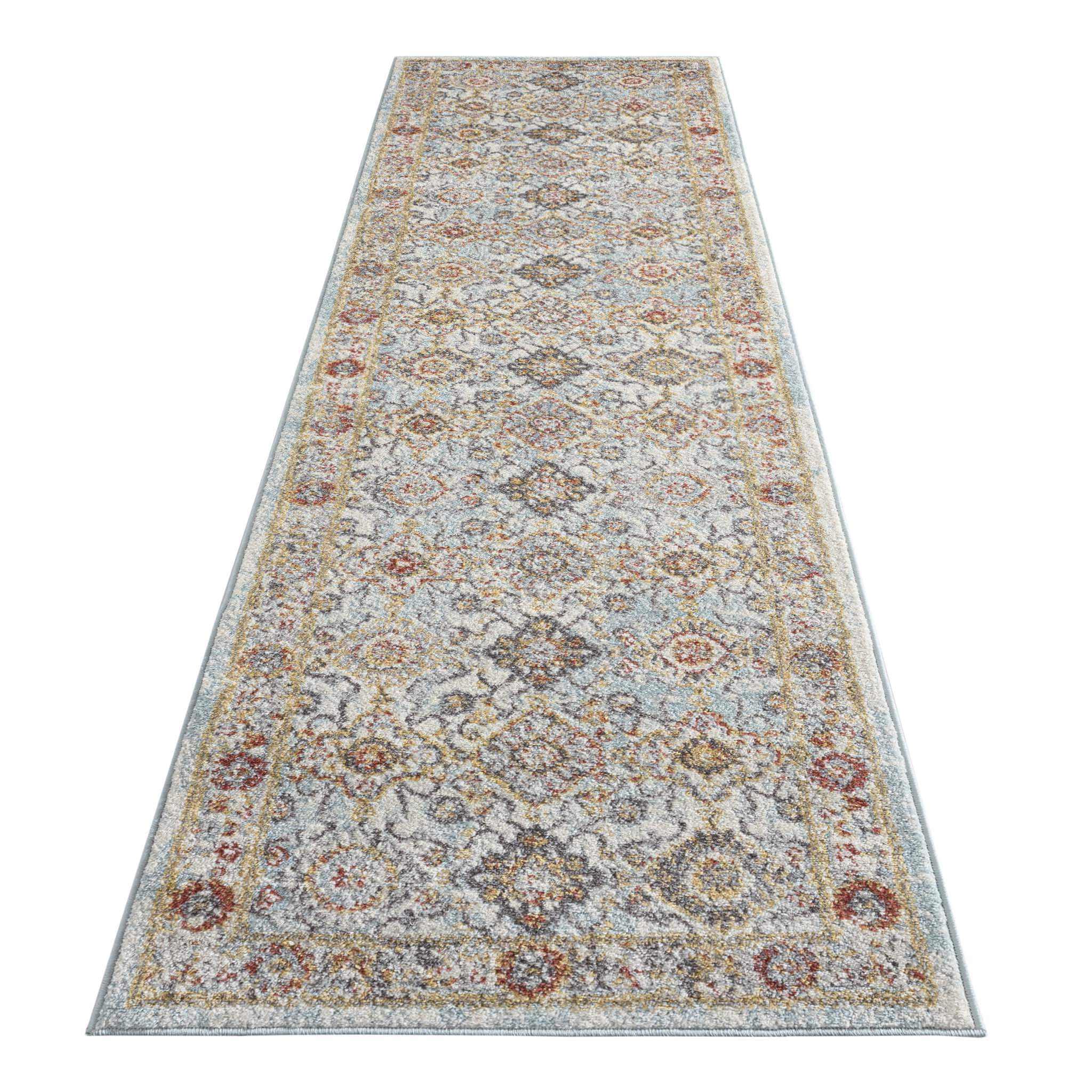 Asher Unique Country Rug - Blue - 200x290