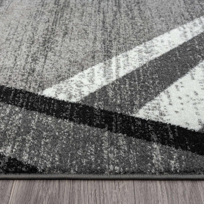 Adore Geometric Textural Luxurious Rug - Grey - 240x240