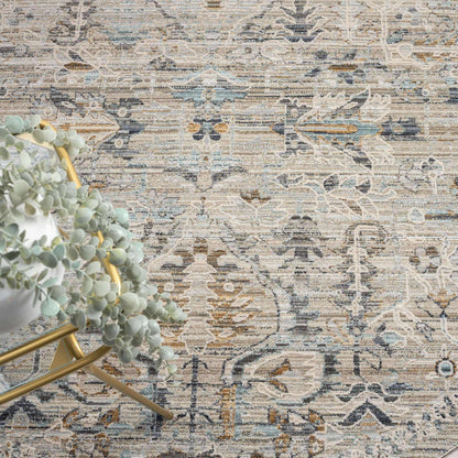 Aubre Contemporary Living Area Rug - Taupe - 240x240