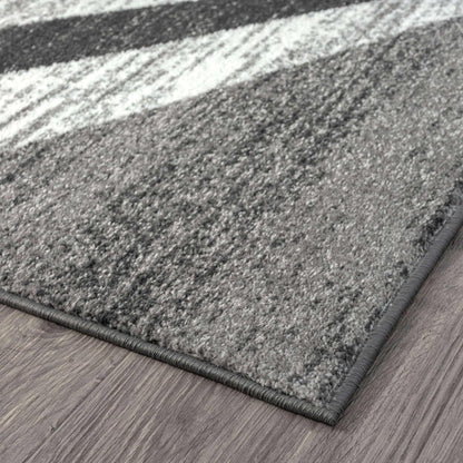 Adore Geometric Textural Entry Way Rug - Grey - 240x330