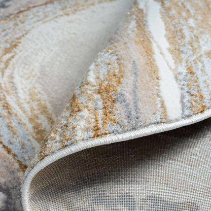 Avani Marble Circle Rug - Sand - 300x400
