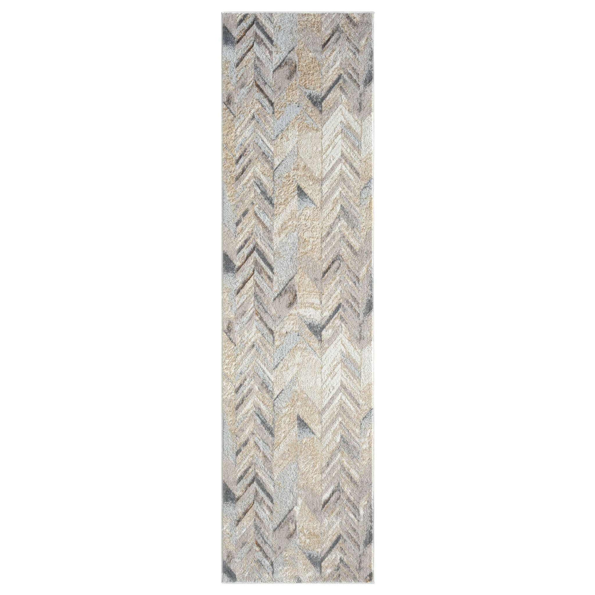 Avani Marble Durable Carpet Rug - Stone - 300x400