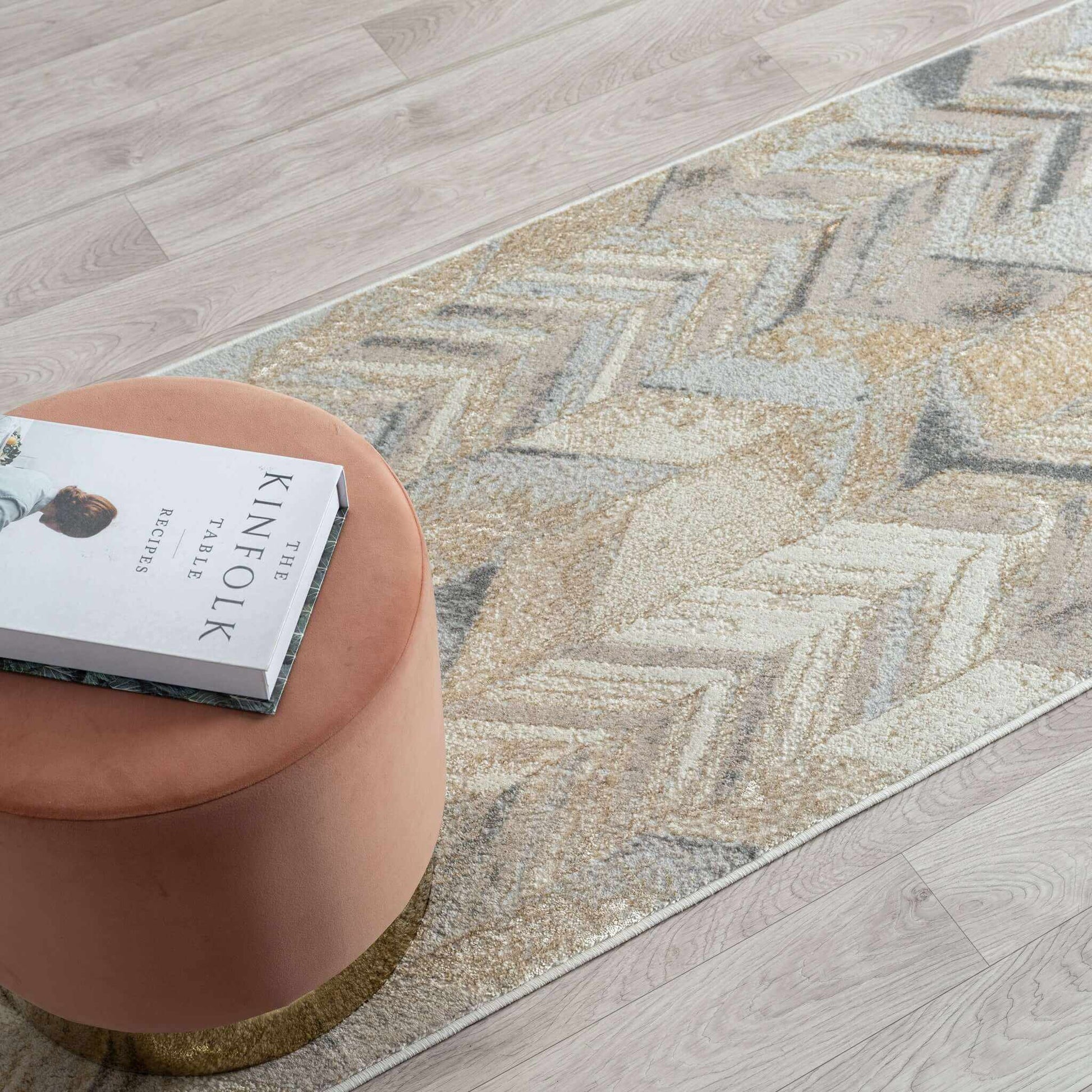 Avani Marble Durable Carpet Rug - Stone - 300x400