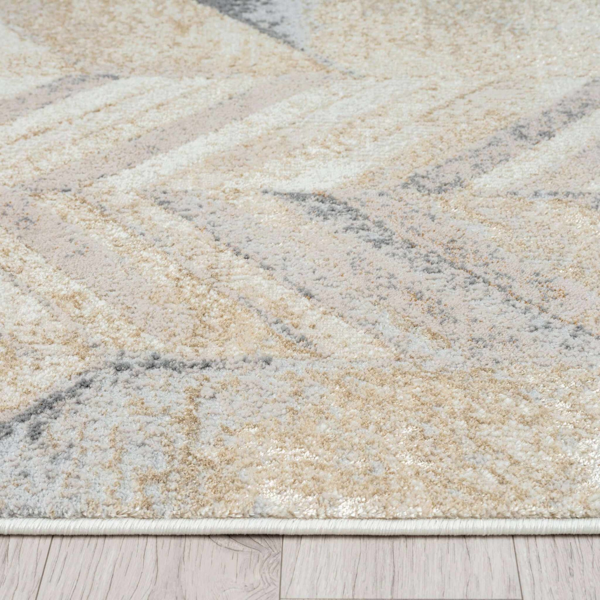 Avani Marble Durable Carpet Rug - Stone - 300x400