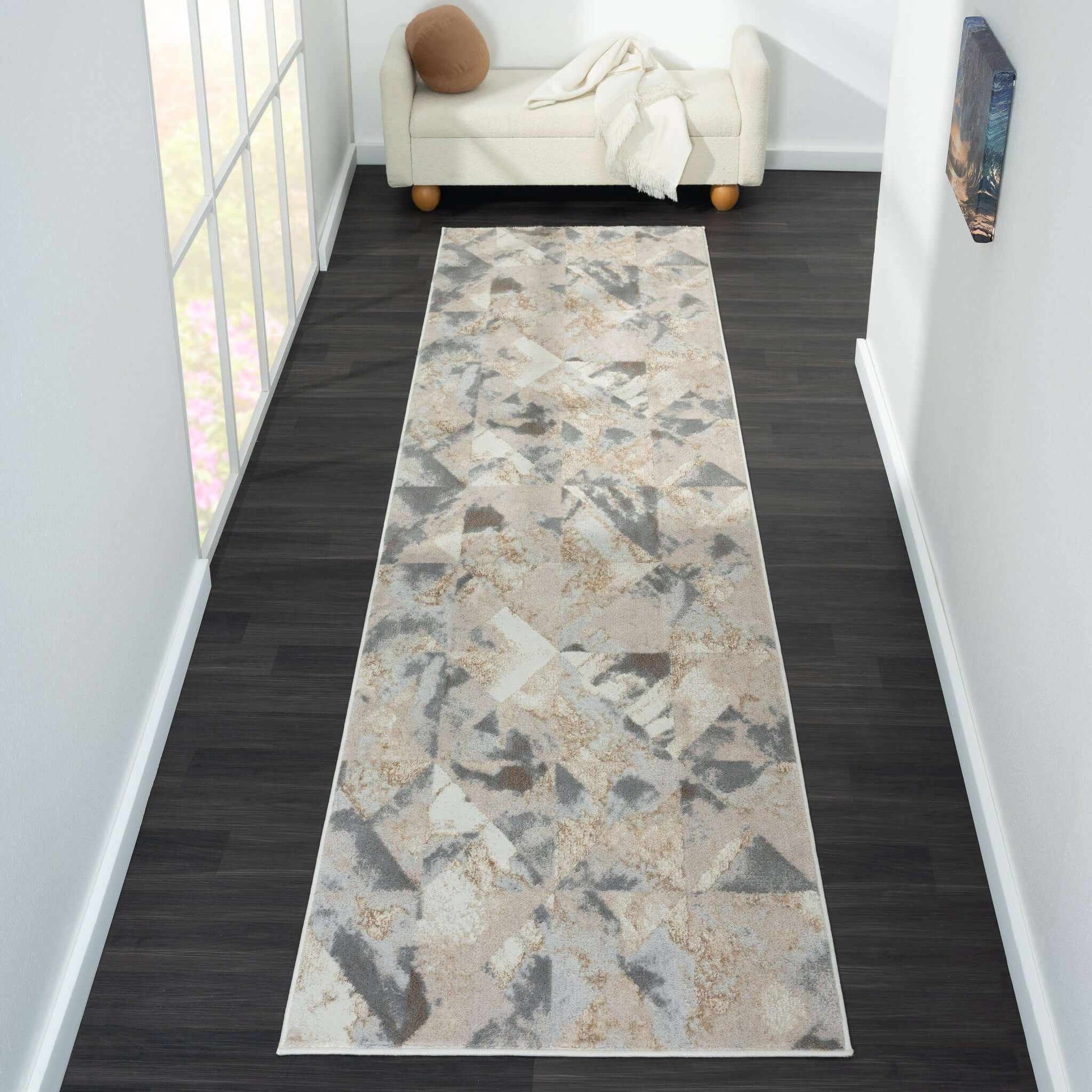 Avani Marble French Country Carpet - Slate - 300x400