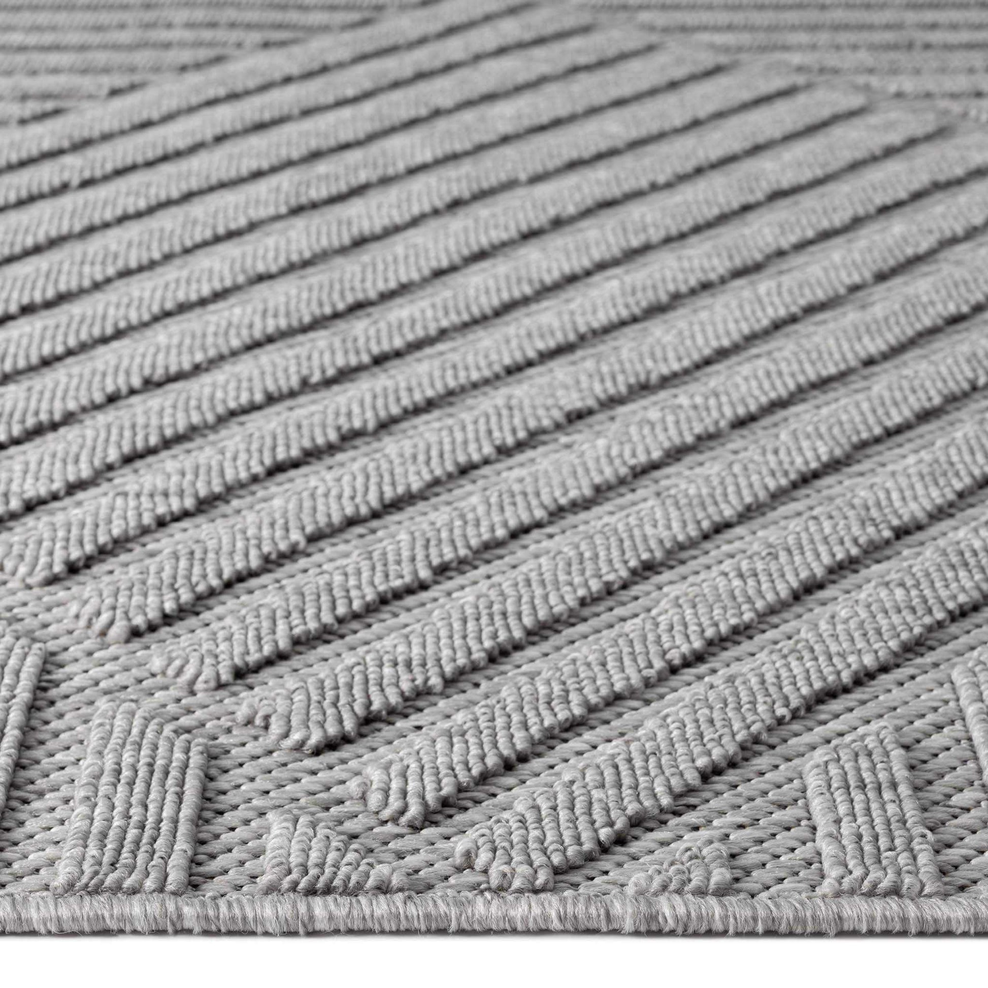 Alpha Outdoor Rug Large - Light Grey - 300x400