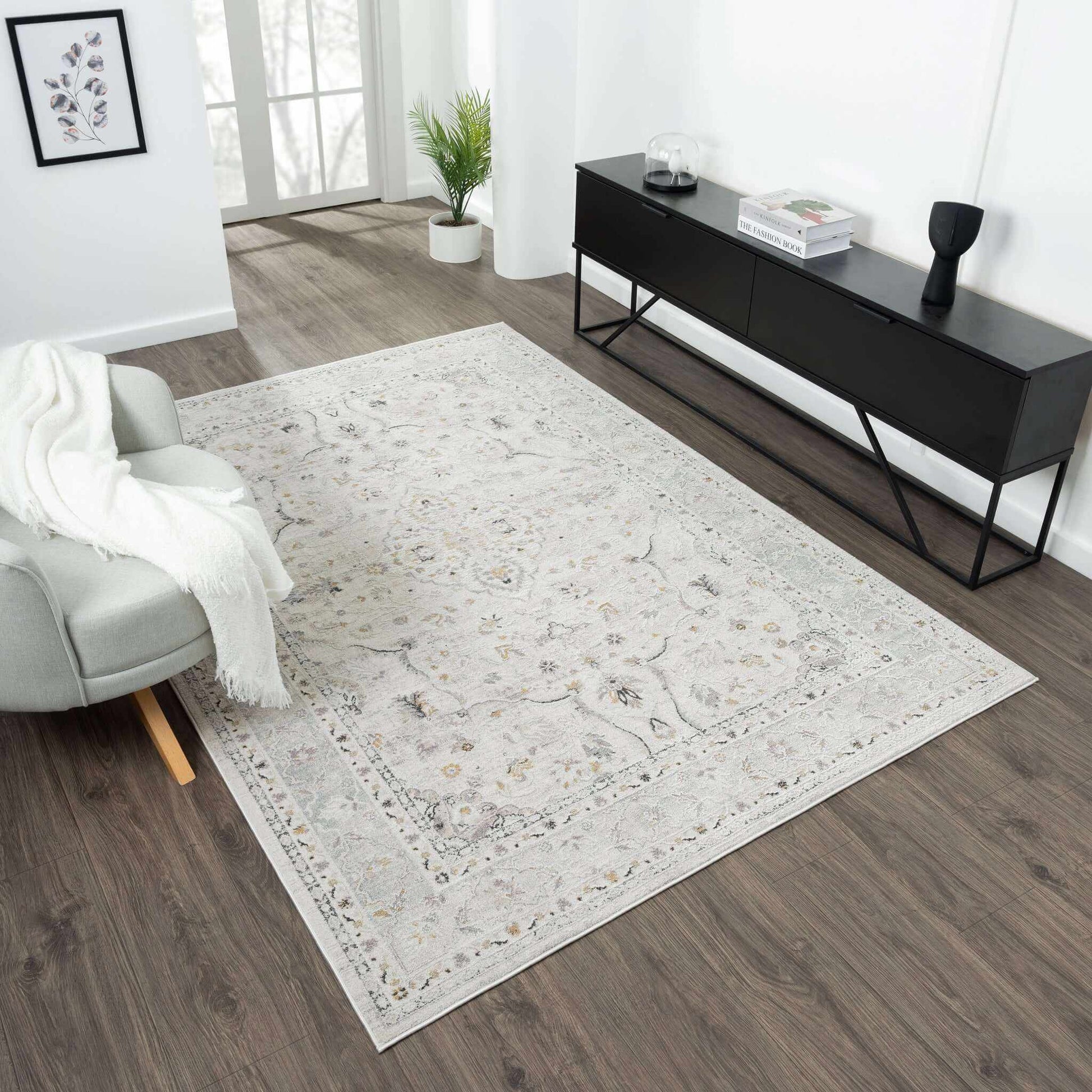 Amore Premium French Country Rug - Stone - 300x400
