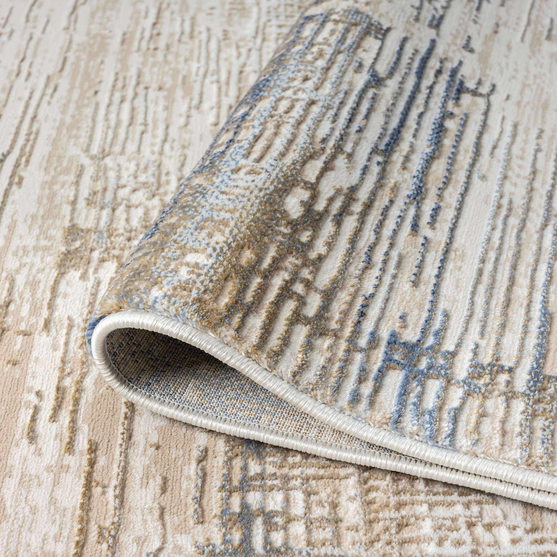 Grande Jacquard Extra Large Rug - Stone - 300x400