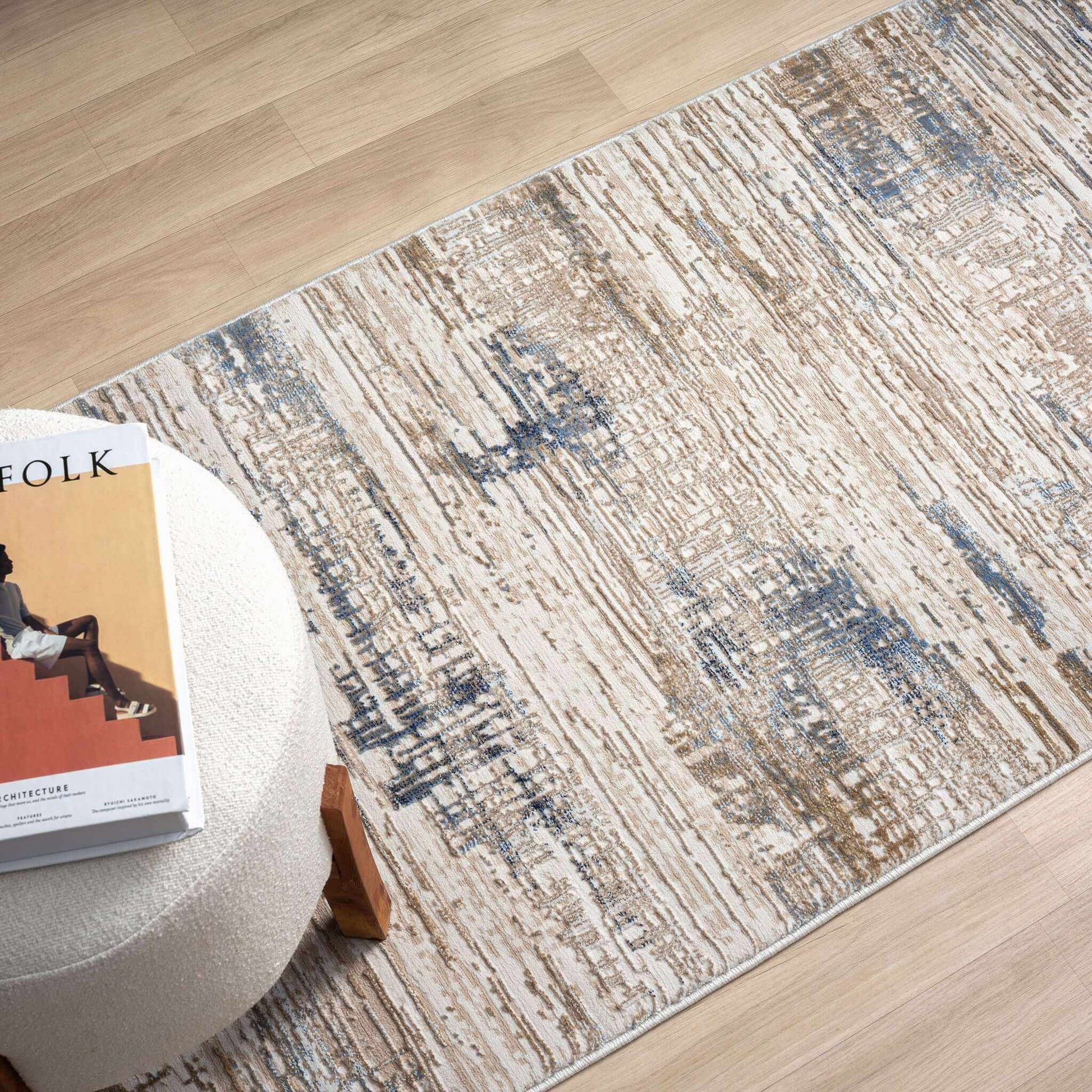 Grande Jacquard Extra Large Rug - Stone - 300x400