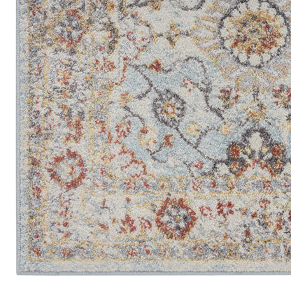 Asher Country Rug Big Size - Blue - 300x400