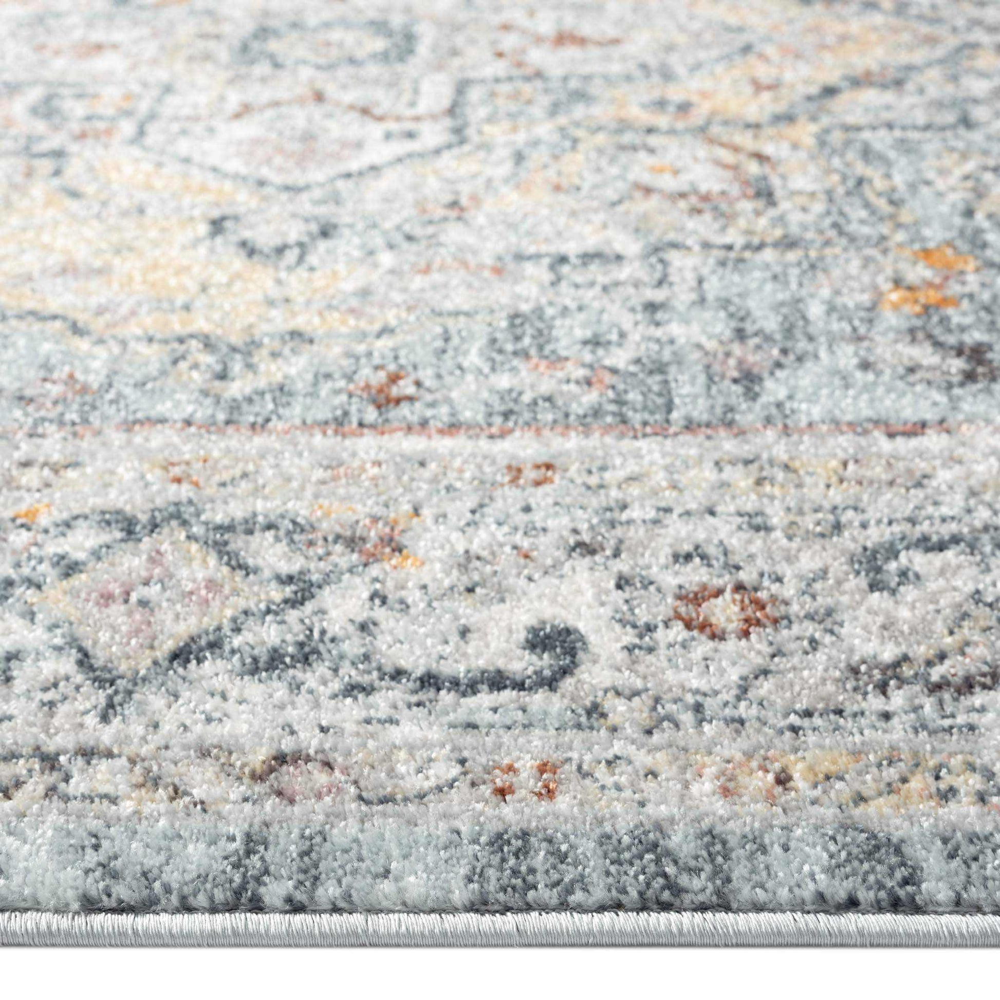 Ornate Large Persian Rug - Blue - 300x400
