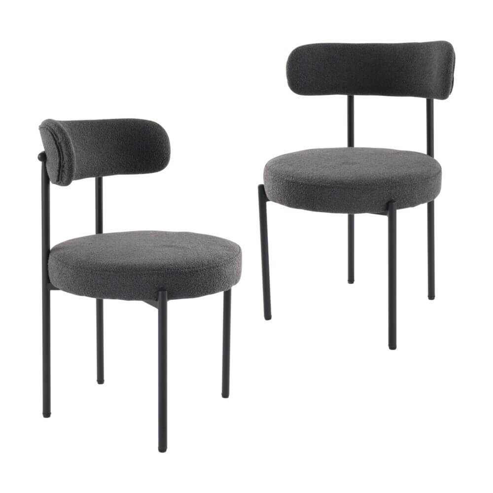 boucle dining chairs-Upinteriors