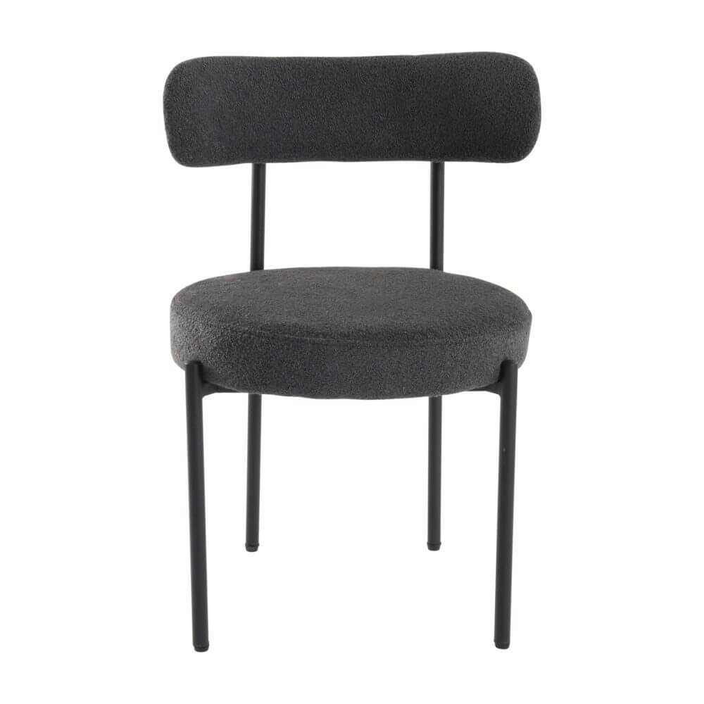 boucle dining chairs