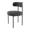 boucle dining chairs