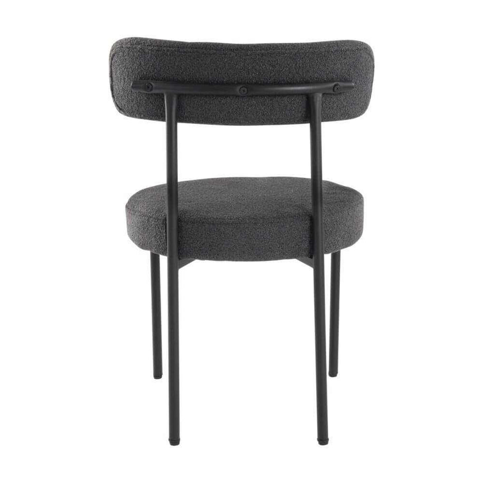 boucle dining chairs