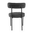 boucle dining chairs