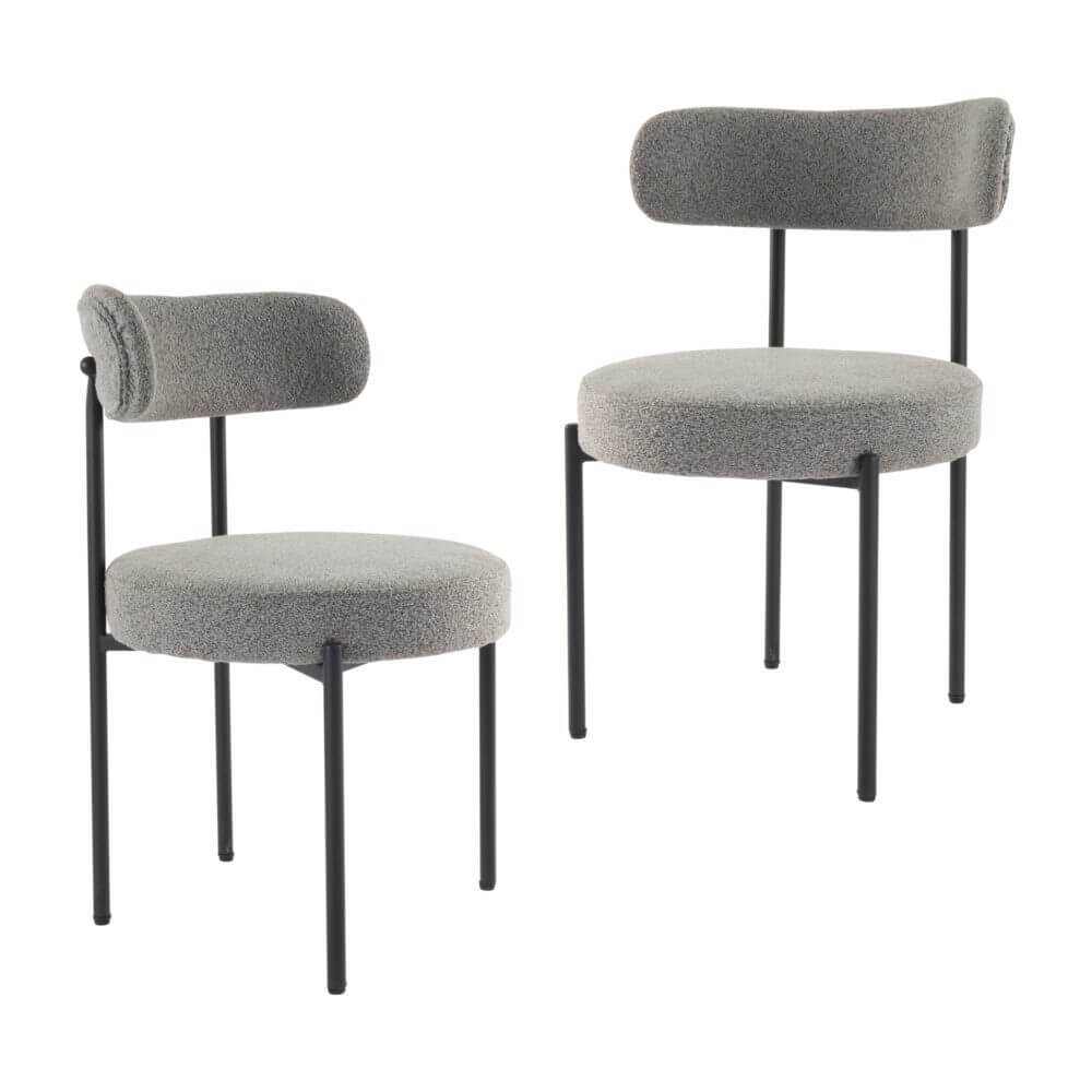 boucle chairs -Upinteriors