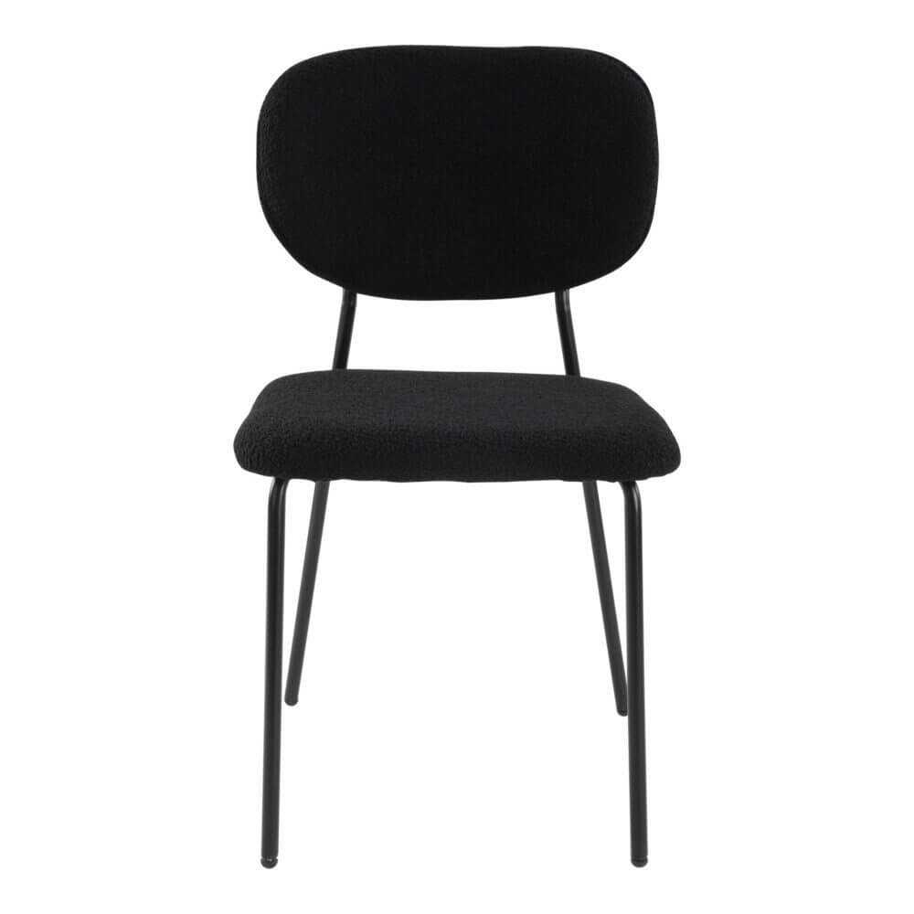 Charcoal Charm Armless Dining Room Chair Duo