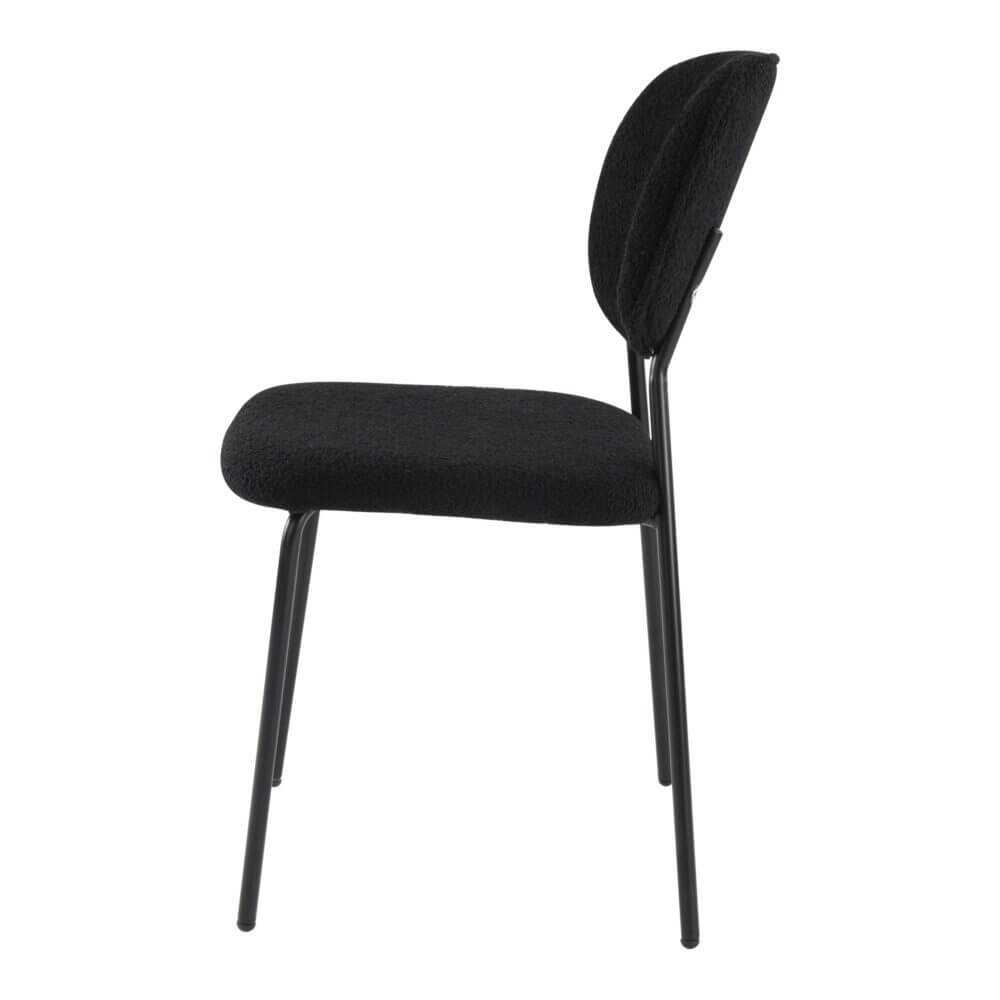 Charcoal Charm Armless Dining Room Chair Duo