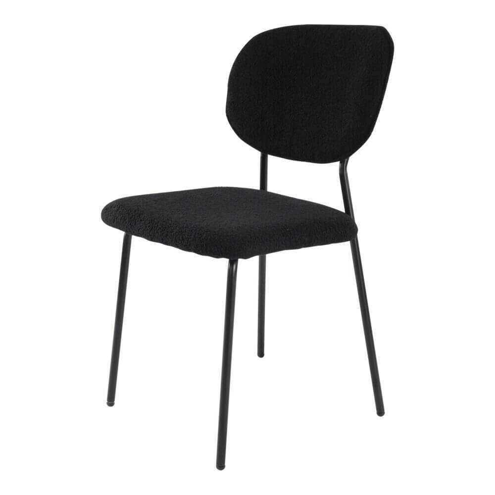 Charcoal Charm Armless Dining Room Chair Duo