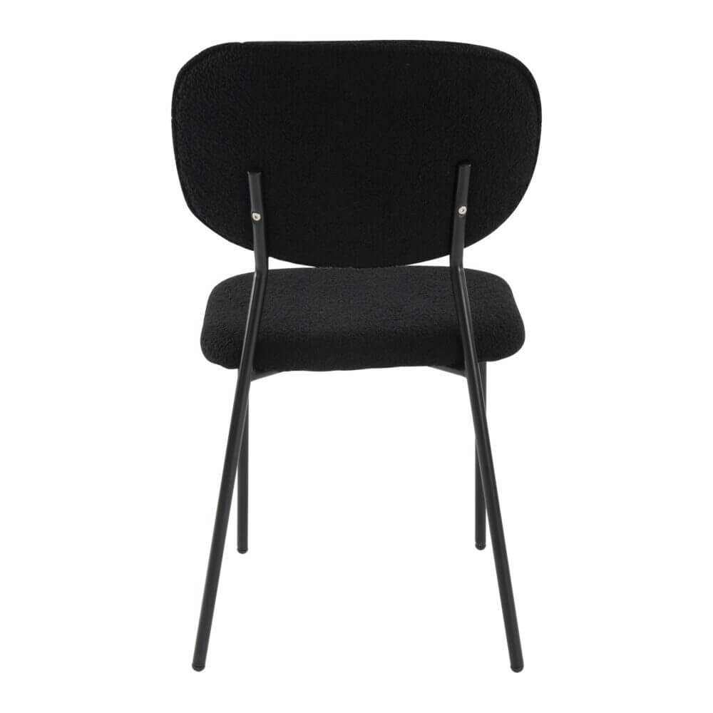 Charcoal Charm Armless Dining Room Chair Duo