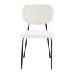 Fabric Dining chairs white