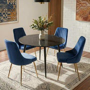 Blue Velvet Bistro Dining Set