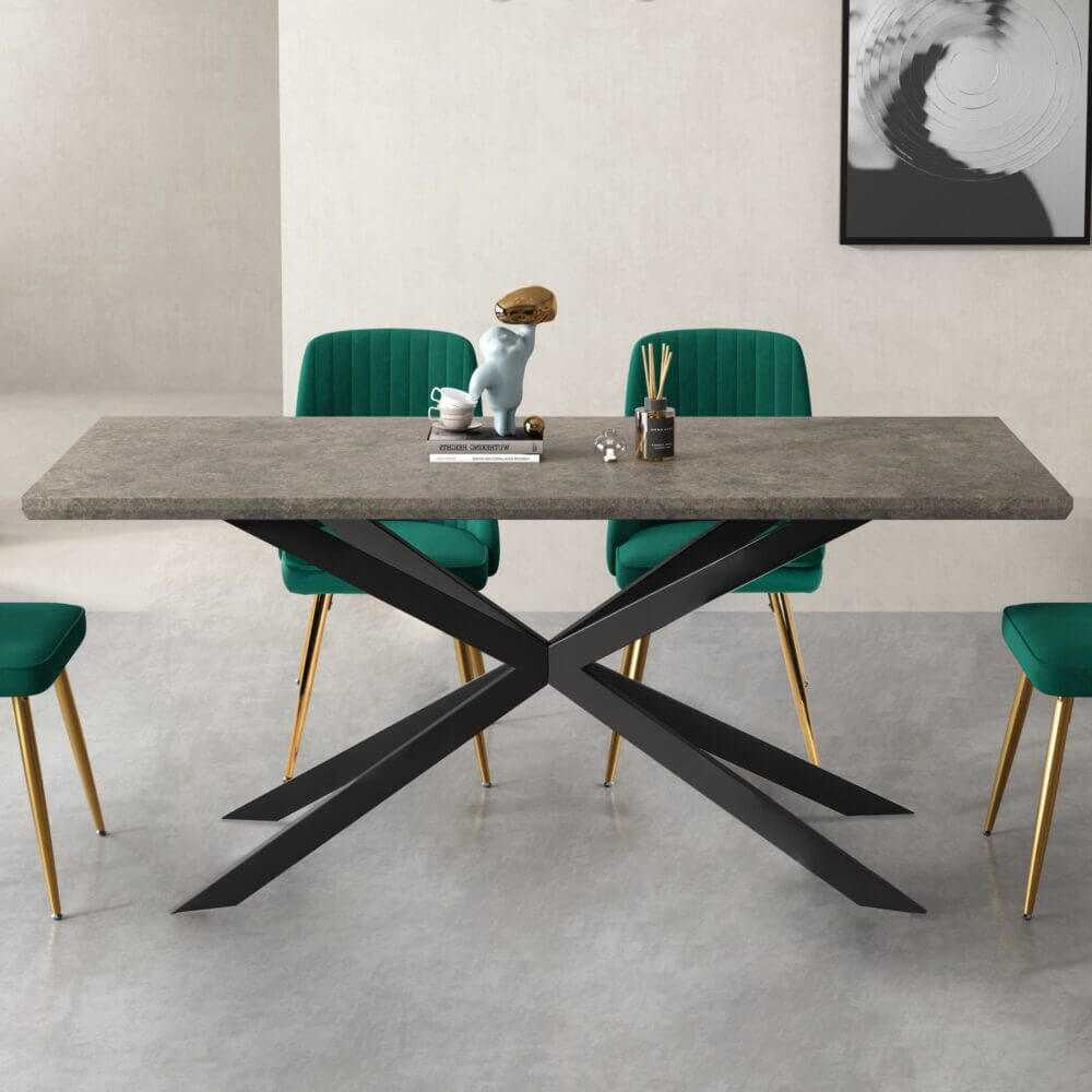 Falcon Rectangular Mid Century Dining Table