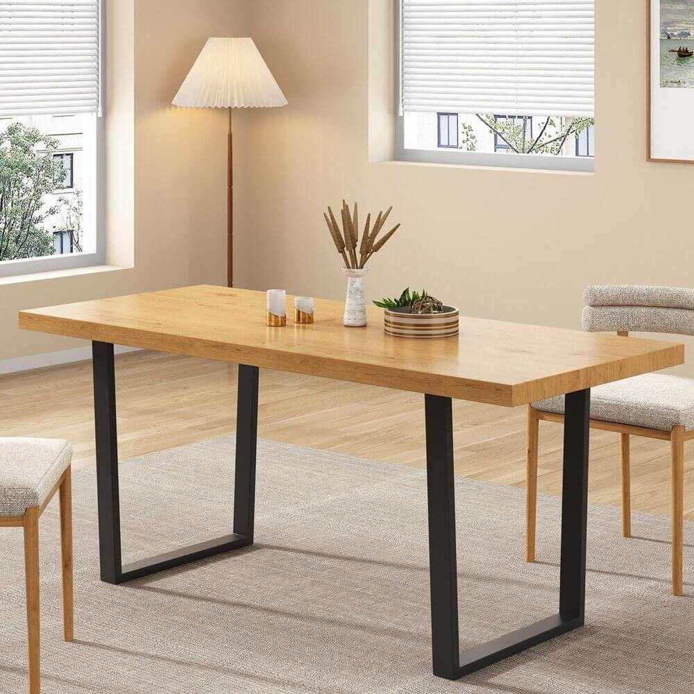 live edge modern dining table