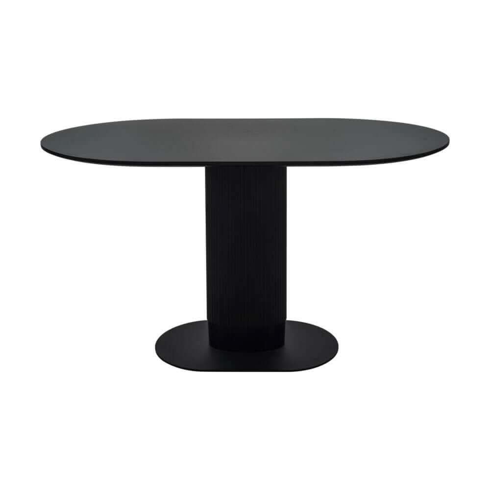 Clara Eclipse Oval Dining Table Black