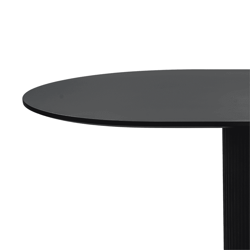 Clara Eclipse Oval Dining Table Black