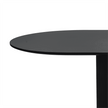 oval dining table black