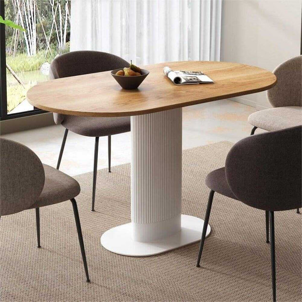 oval dining table