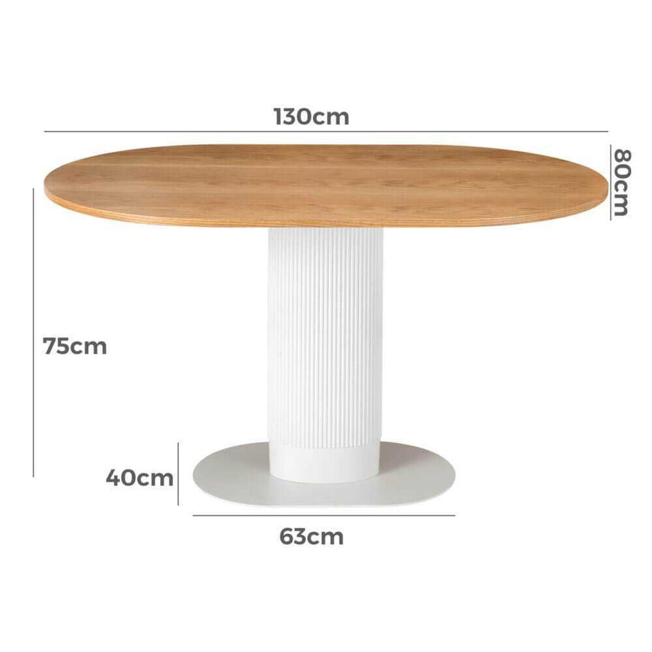 oval dining table