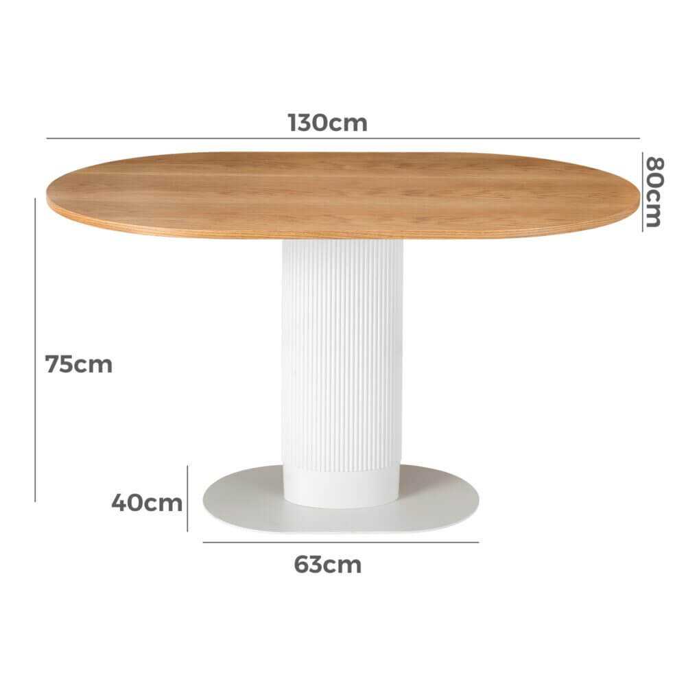 oval dining table