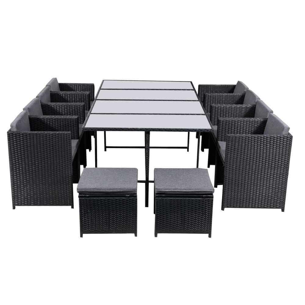 Bali 13PC Outdoor Patio Dining Sets - Black