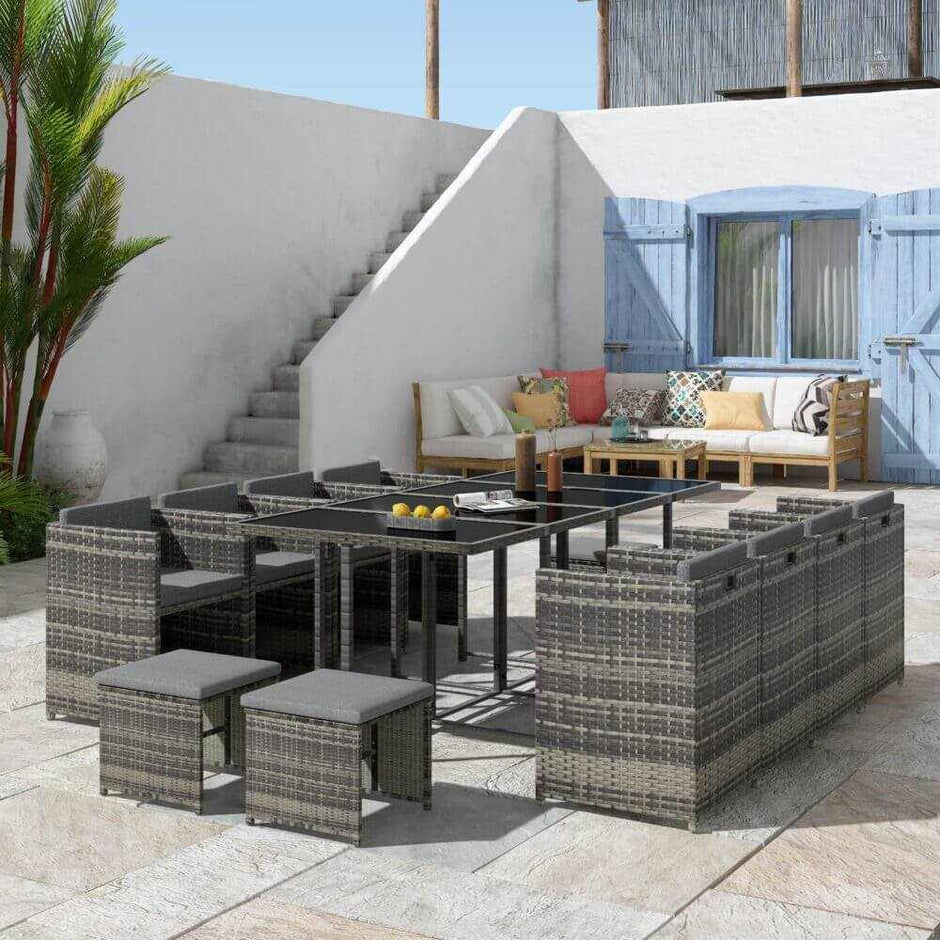 12 seat Outdoor Dining Set 