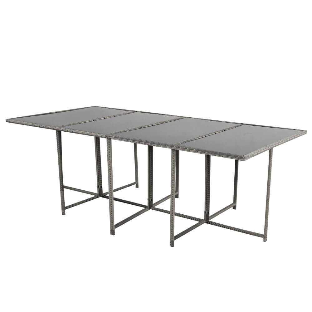 Bali 12 Seat Outdoor Dining Set-Grey