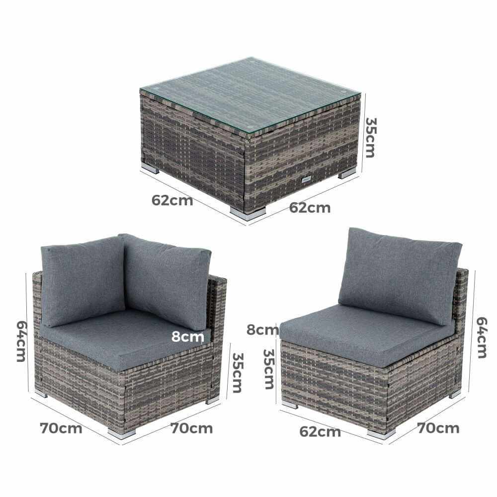 Outdoor Modular Lounge Sofa 