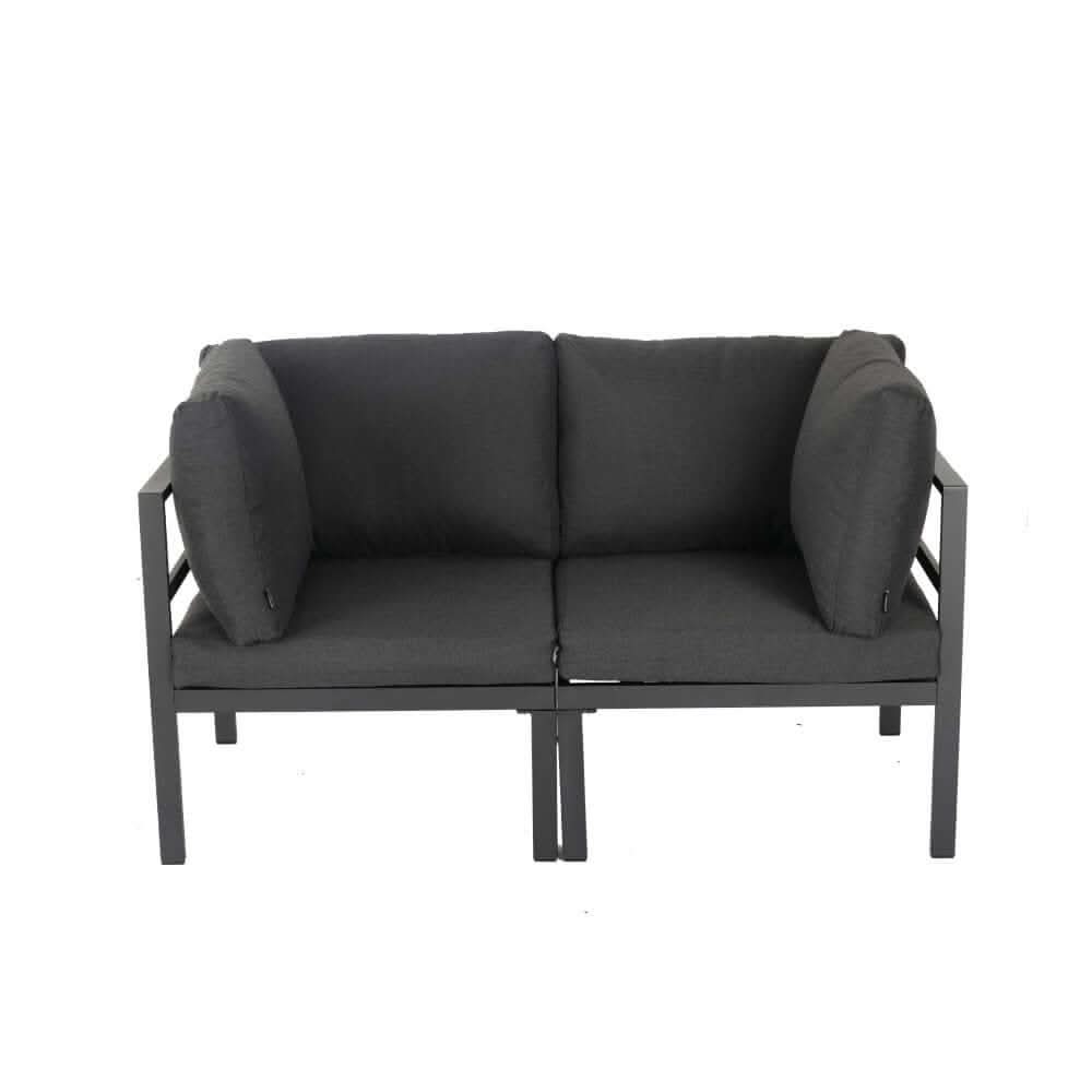 Outdoor 7-Piece Modern Patio Couch Set - Charcoal Grey