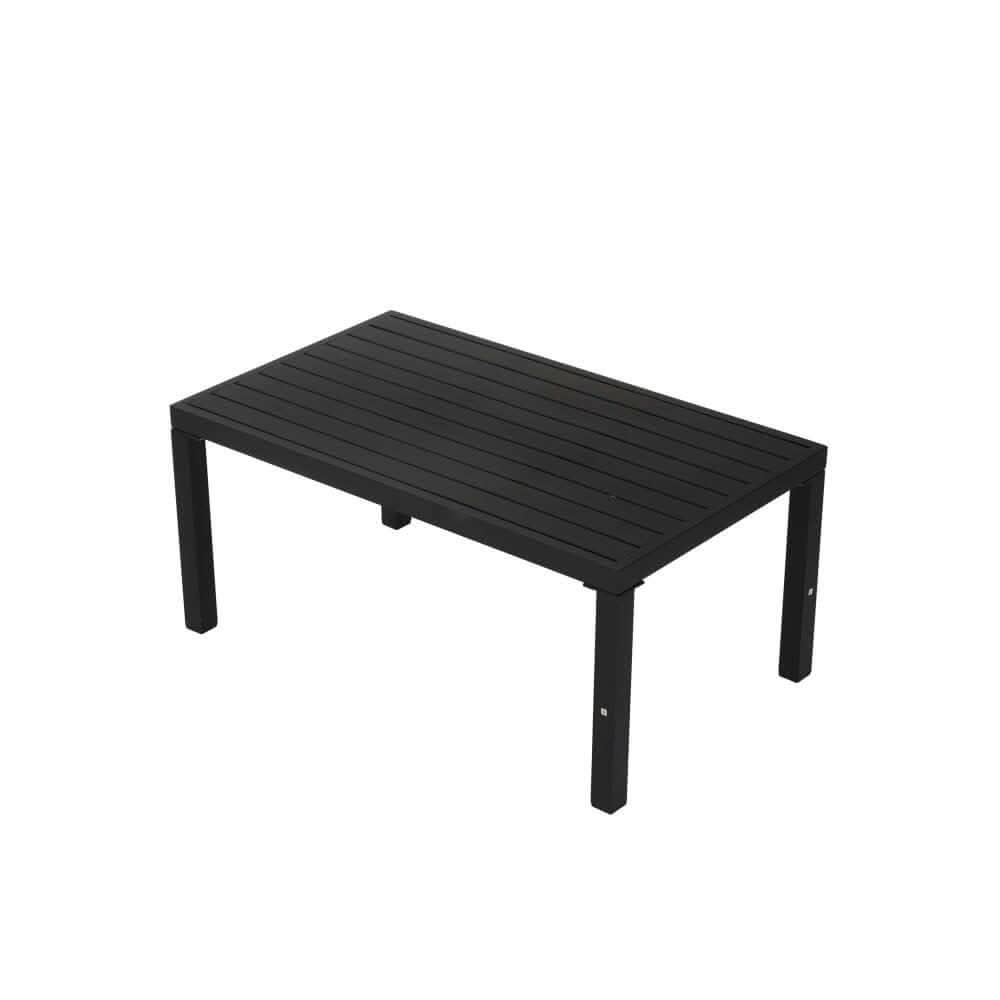 Outdoor 7-Piece Modern Patio Couch Set - Charcoal Grey