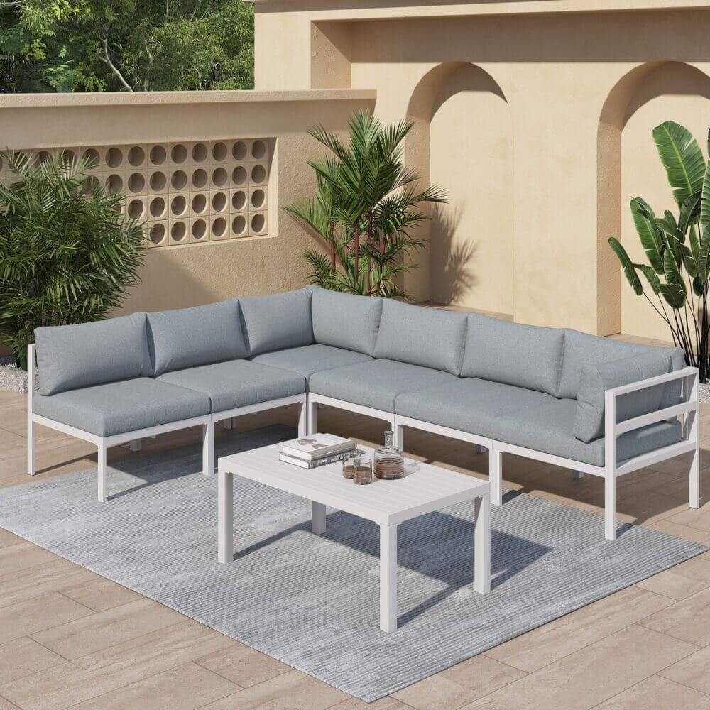 7 piece outdoor lounge 