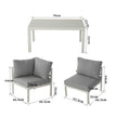 7 piece outdoor lounge 