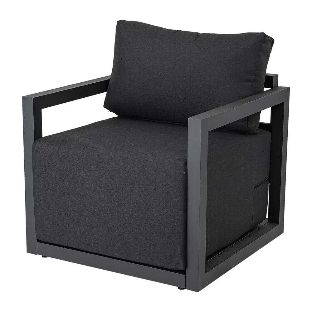 Alfresco 5-Seater Outdoor Sofa Set Patio Set - Charcoal Grey