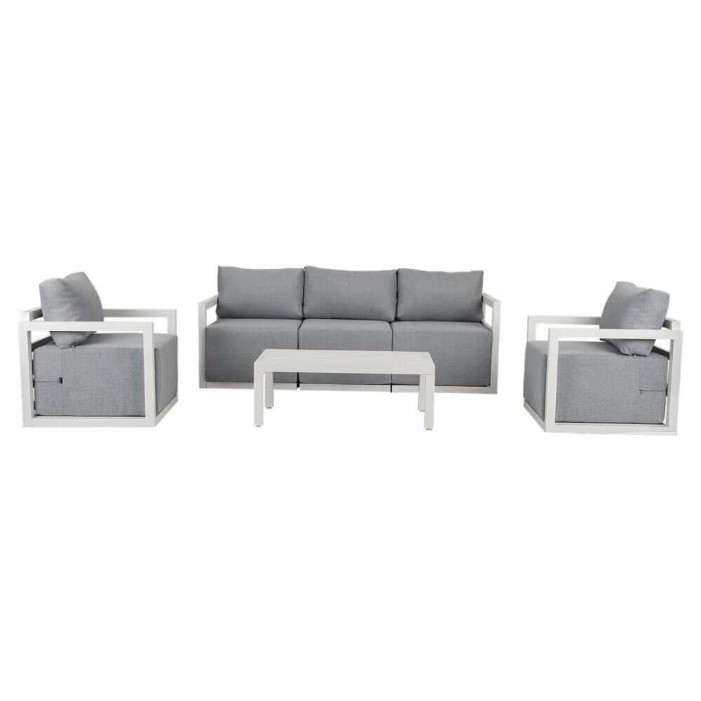 Alfresco 5-Seater Outdoor Sofa Set Patio Set - Charcoal Grey