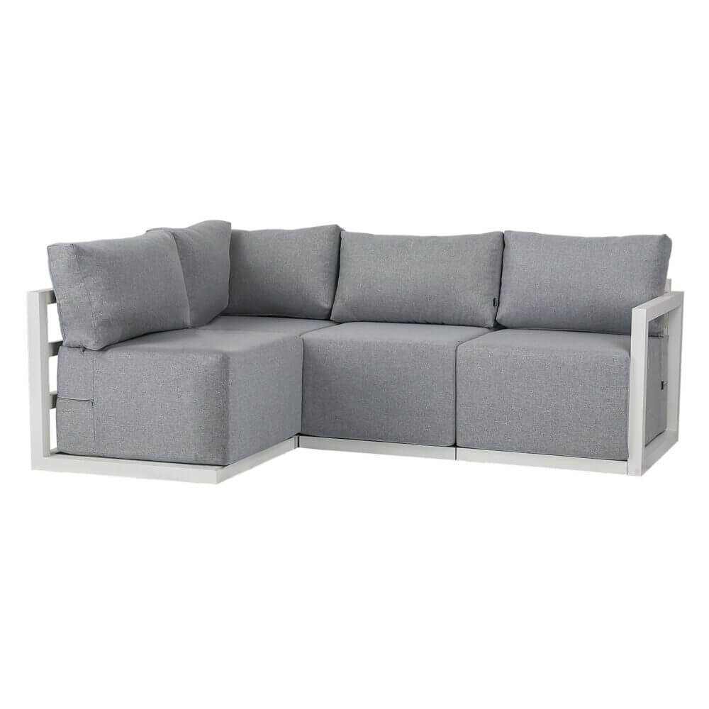 Four-Seat Alfresco Harmony Set Outdoor Furniture - Charcoal Grey