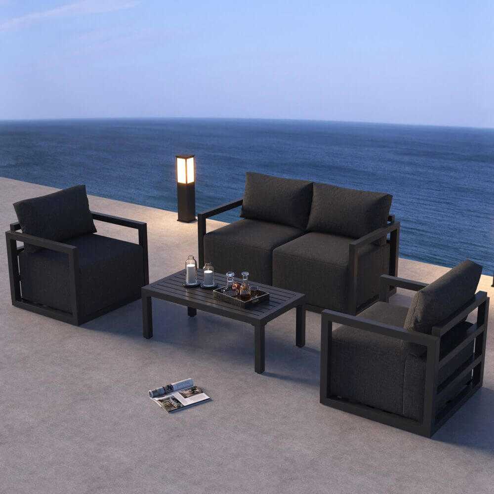 Alfresco Serenity Outdoor Lounge Set - White